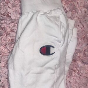Champion Women’s White Joggers with Logo